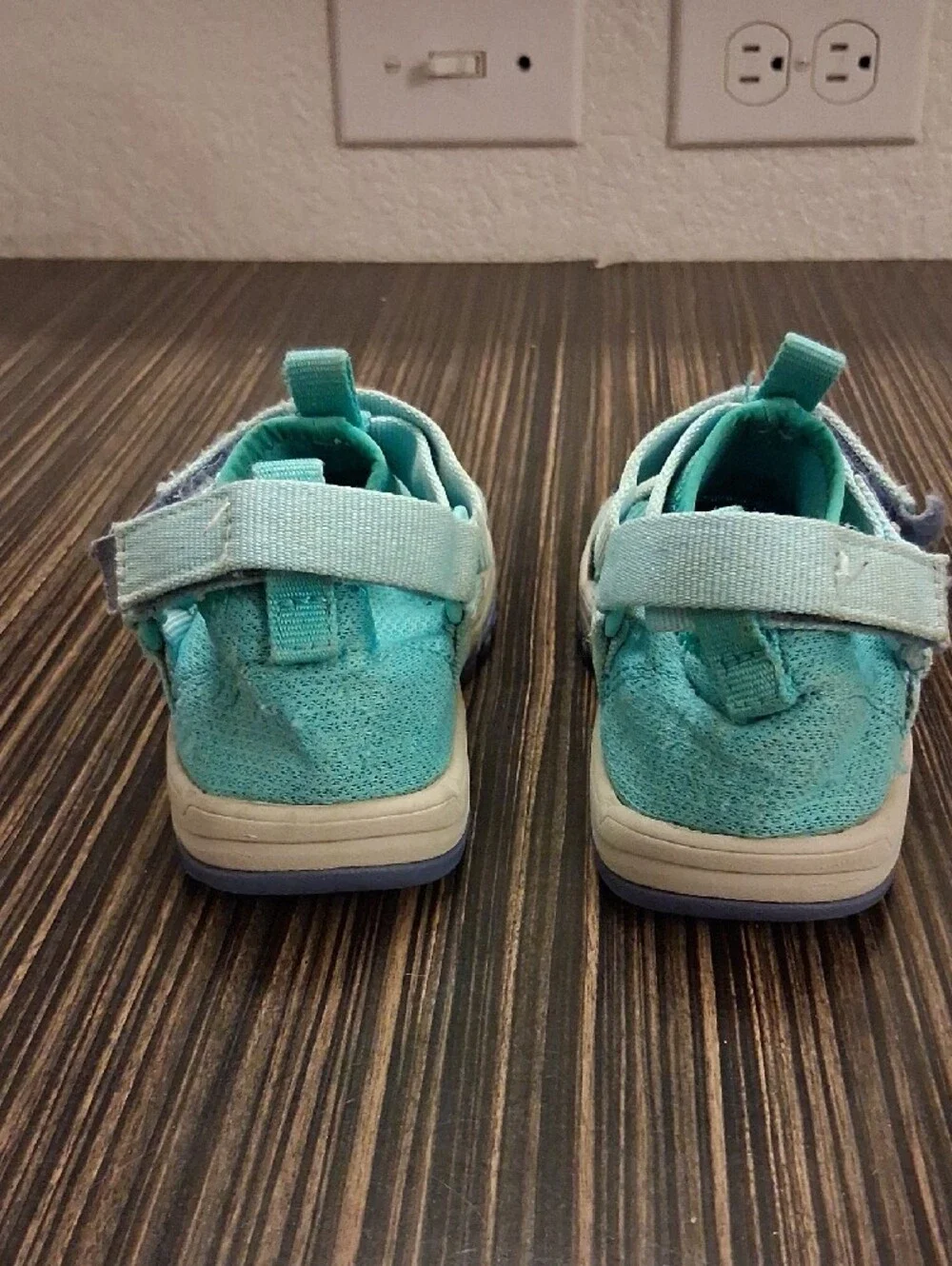 Teva Kids  Aqua Teal Mesh Sport Sandals with Hook-and-Loop Straps